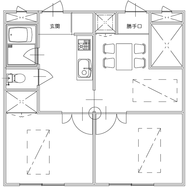 3DK間取り図